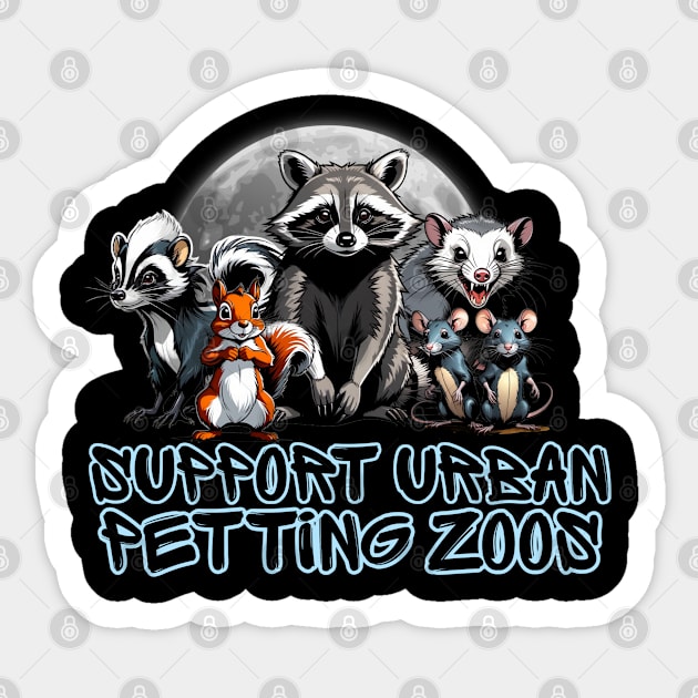 Petting Zoo Sticker by David Hurd Designs